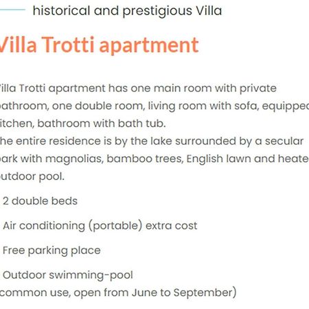 Miralago Apartments Villa Trotti 贝拉焦 外观 照片